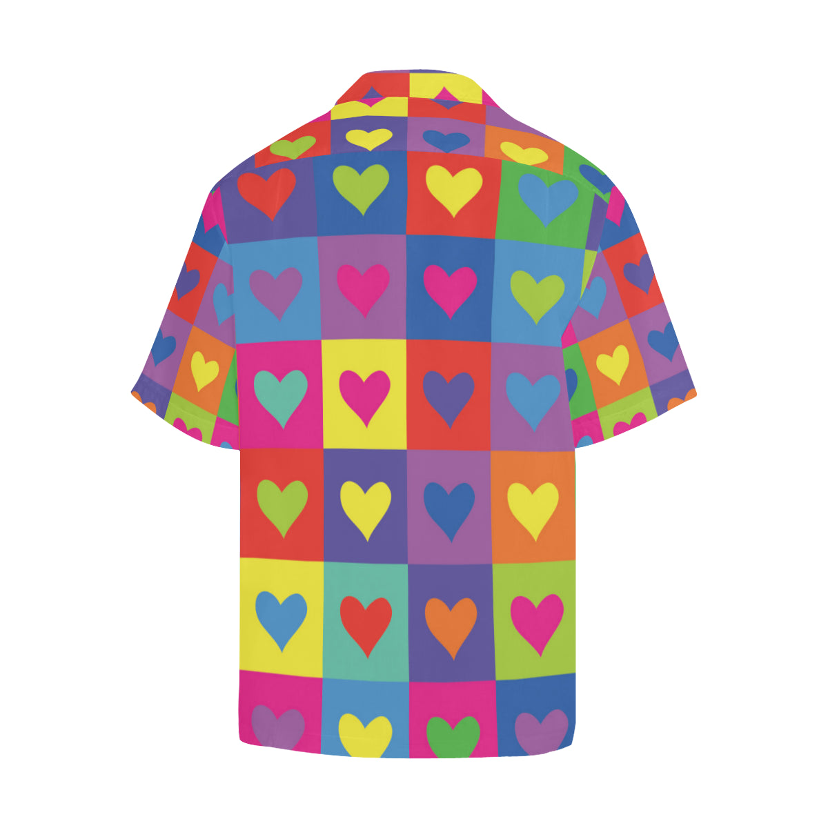 Pop Art Heart Pattern Print Design A01 Men's Hawaiian Shirt