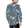 Monarch Butterfly Pattern Print Design 02 Men's Long Sleeve Shirt