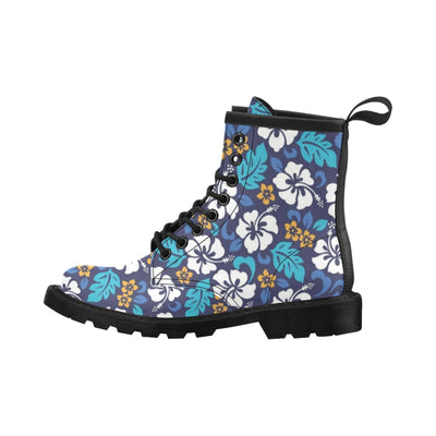 Hibiscus Pattern Print Design HB030 Women's Boots