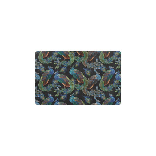 Peacock Pattern Print Design A04 Kitchen Mat