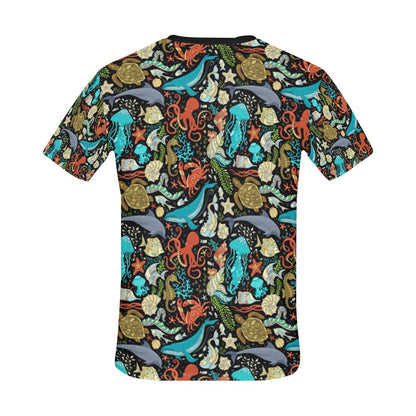 Underwater Animal Print Design LKS301 Men's All Over Print T-shirt
