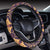 Aztec Pattern Print Design 09 Steering Wheel Cover with Elastic Edge