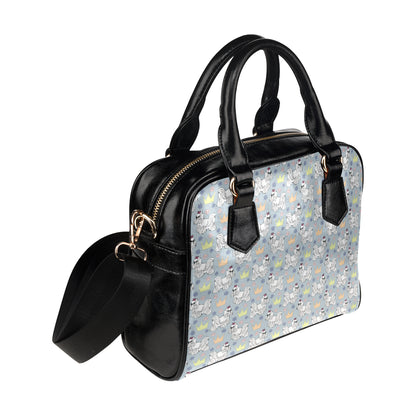 Maltese Pattern Print Design 04 Shoulder Handbag