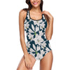 Amaryllis Pattern Print Design AL02 Women Swimsuit