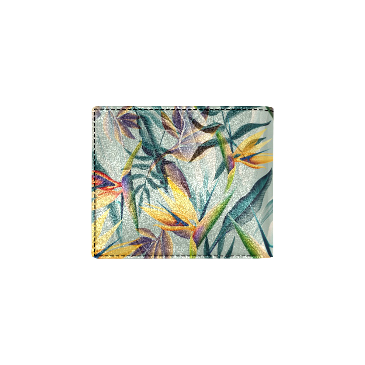 Tropical Flower Pattern Print Design TF022 Men's ID Card Wallet