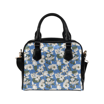 Magnolia Pattern Print Design 01 Shoulder Handbag