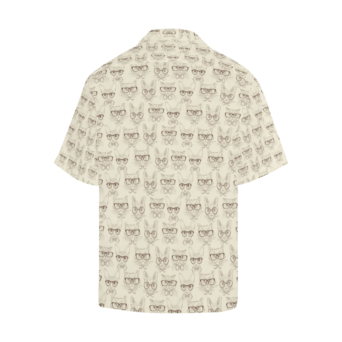 Cat Pattern Print Design 02 Men's Hawaiian Shirt