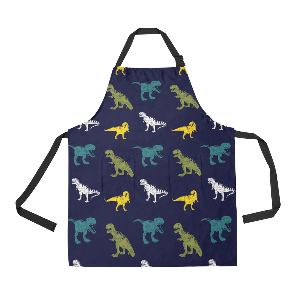T Rex Pattern Print Design A07 Apron with Pocket