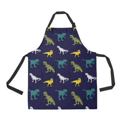 T Rex Pattern Print Design A07 Apron with Pocket