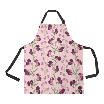 Peony Pattern Print Design PE09 Apron with Pocket