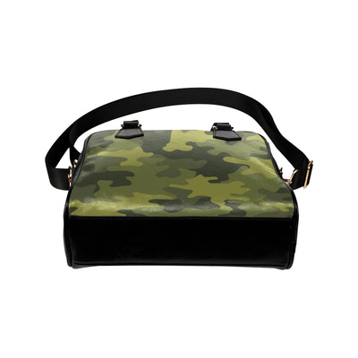 Military Camouflage Pattern Print Design 02 Shoulder Handbag