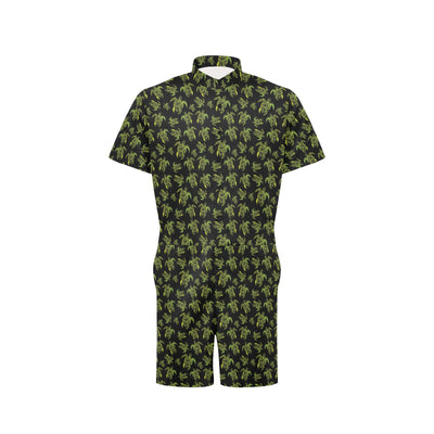 Green Tribal Turtle Polynesian Themed Men's Romper