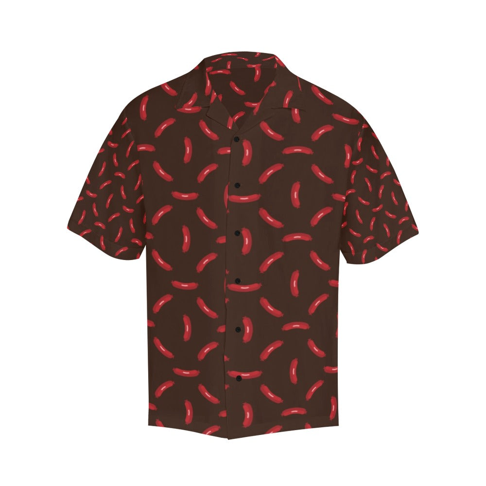 Sausage Print Design LKS302 Men's Hawaiian Shirt