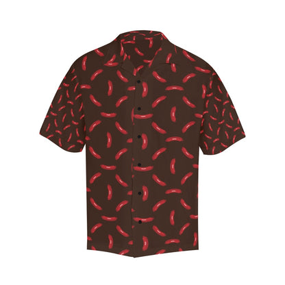 Sausage Print Design LKS302 Men's Hawaiian Shirt