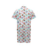 Cupcakes Fancy Heart Print Pattern Men's Romper