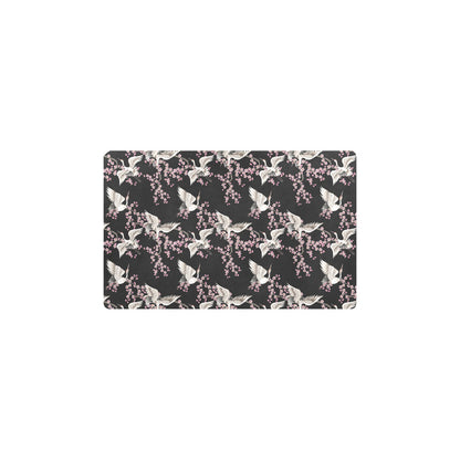 Crane Pattern Print Design 01 Kitchen Mat