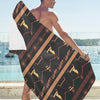Ancient Greek Human Print Design LKS306 Beach Towel 32" x 71"