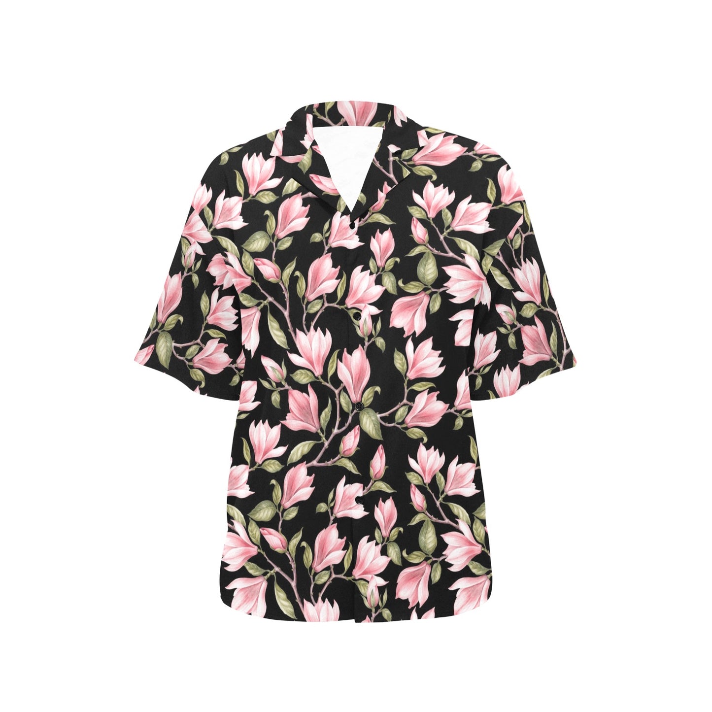 Magnolia Pattern Print Design MAG03 Women's Hawaiian Shirt