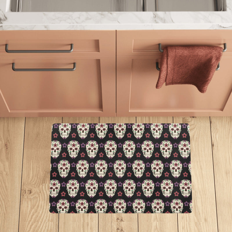 Sugar Skull Print Design LKS304 Kitchen Mat