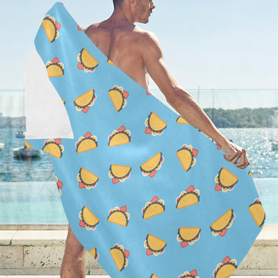 Taco Print Design LKS301 Beach Towel 32" x 71"