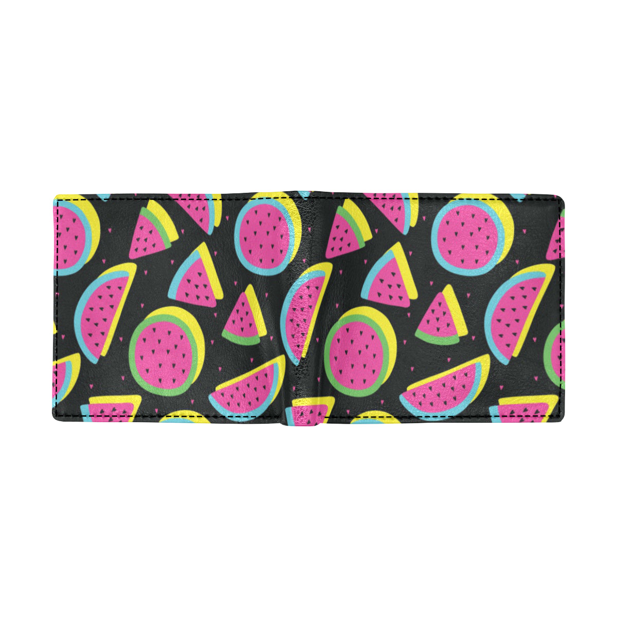 Watermelon Pattern Print Design WM07 Men's ID Card Wallet