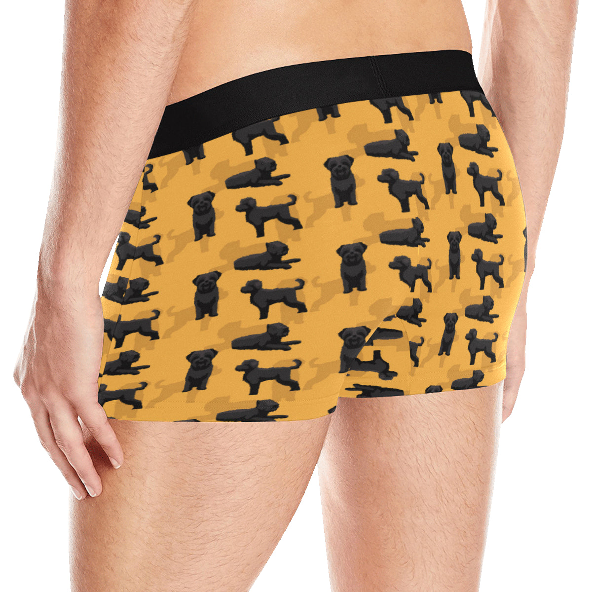 Bouviers des Flandres Pattern Print Design 01 Men's Boxer Briefs