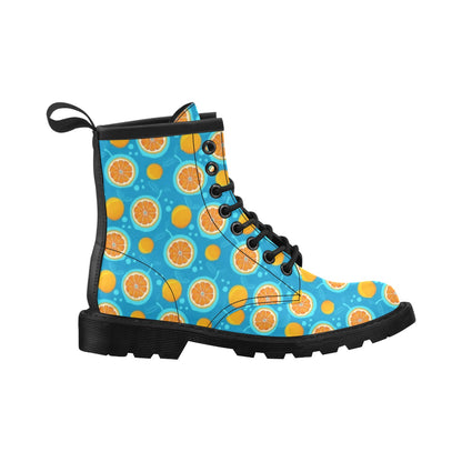 Grapefruit Pattern Print Design GF03 Women's Boots