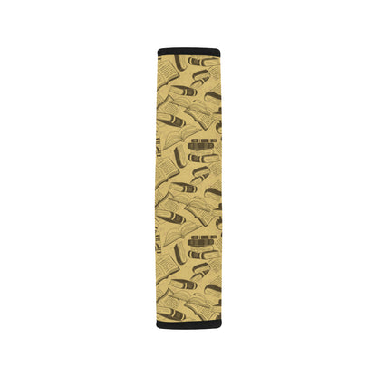 Book Pattern Print Design 02 Car Seat Belt Cover