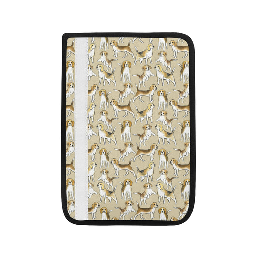 Beagle Pattern Print Design 04 Car Seat Belt Cover