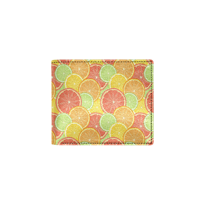 Grapefruit Pattern Print Design GF01 Men's ID Card Wallet