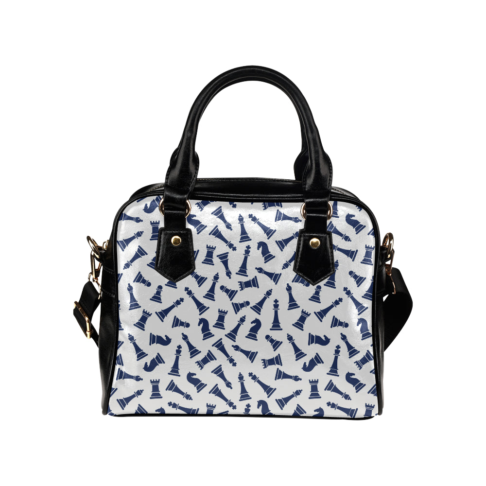 Chess Pattern Print Design 03 Shoulder Handbag