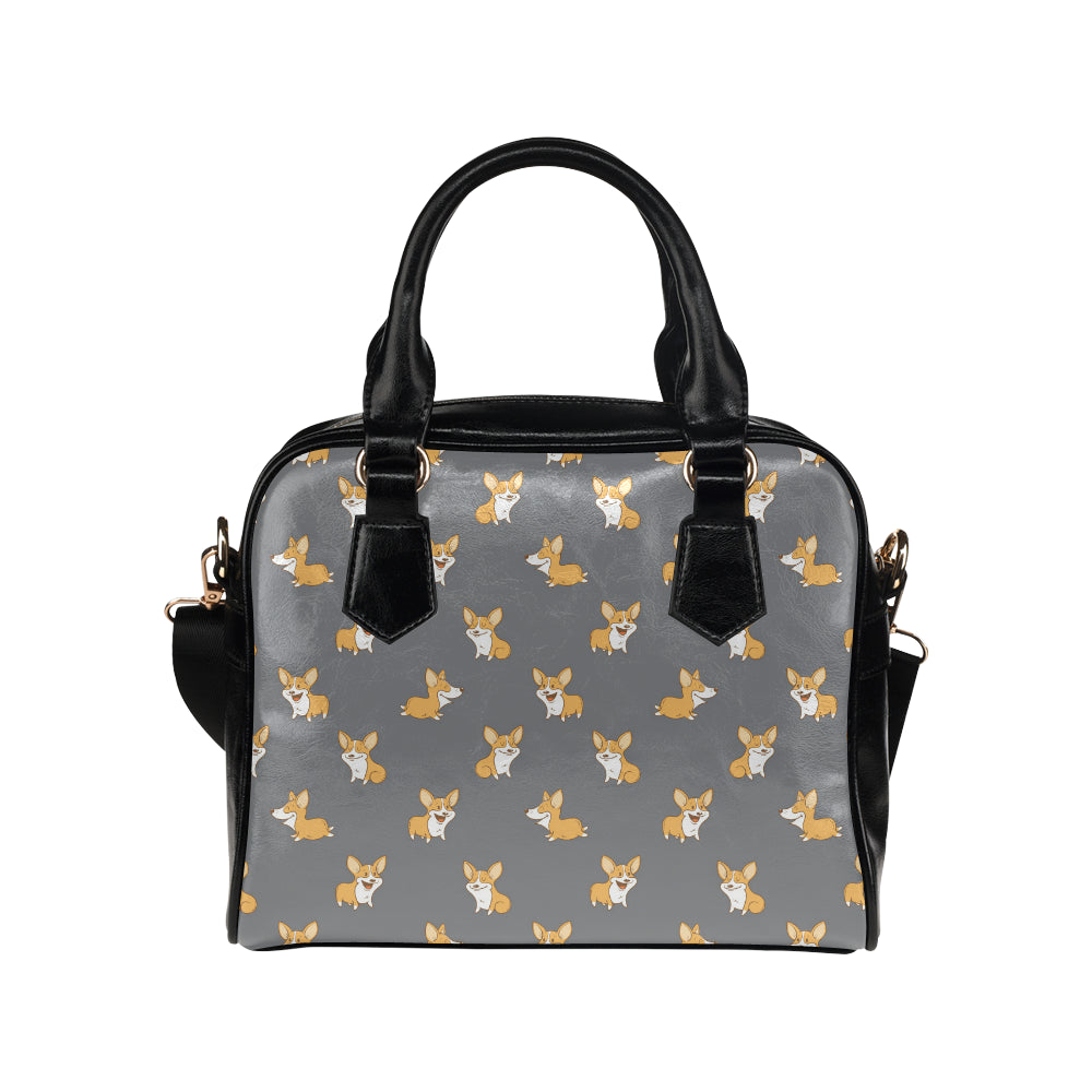 Pembroke Welsh Corgis Pattern Print Design A02 Shoulder Handbag