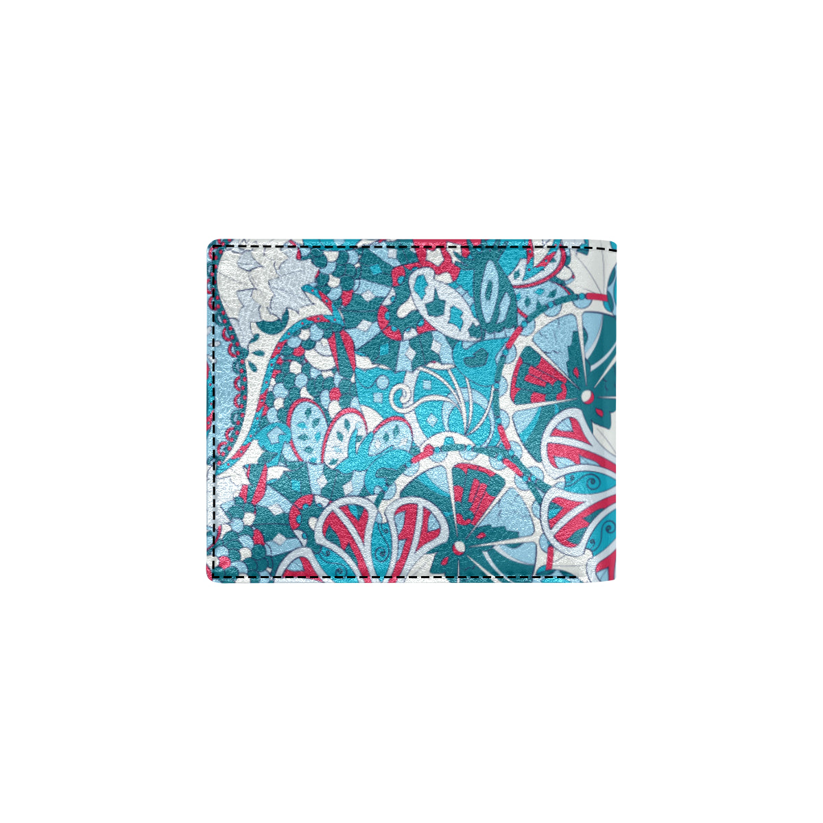 Funky Retro Pattern Print Design A05 Men's ID Card Wallet