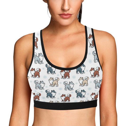 Alaskan Malamute Pattern Print Design 02 Sports Bra