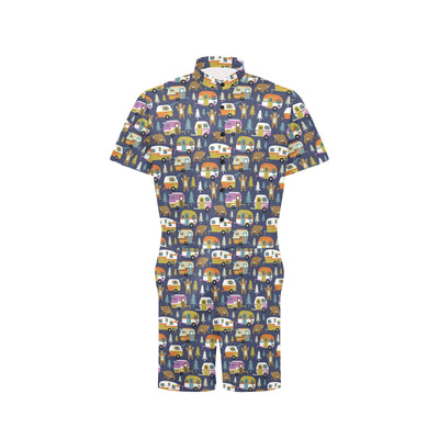 Camper Pattern Print Design 04 Men's Romper