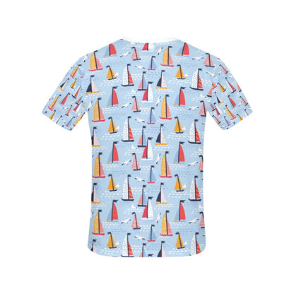 Sailboat Print Design LKS304 Women's  T-shirt