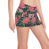 Summer Floral Pattern Print Design SF06 Yoga Shorts