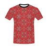 Bandana Red Pattern Print Design LKS3010 Men's All Over Print T-shirt