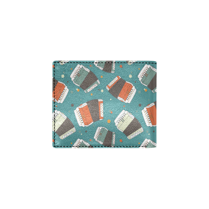 Accordion Pattern Print Design 02 Men's ID Card Wallet