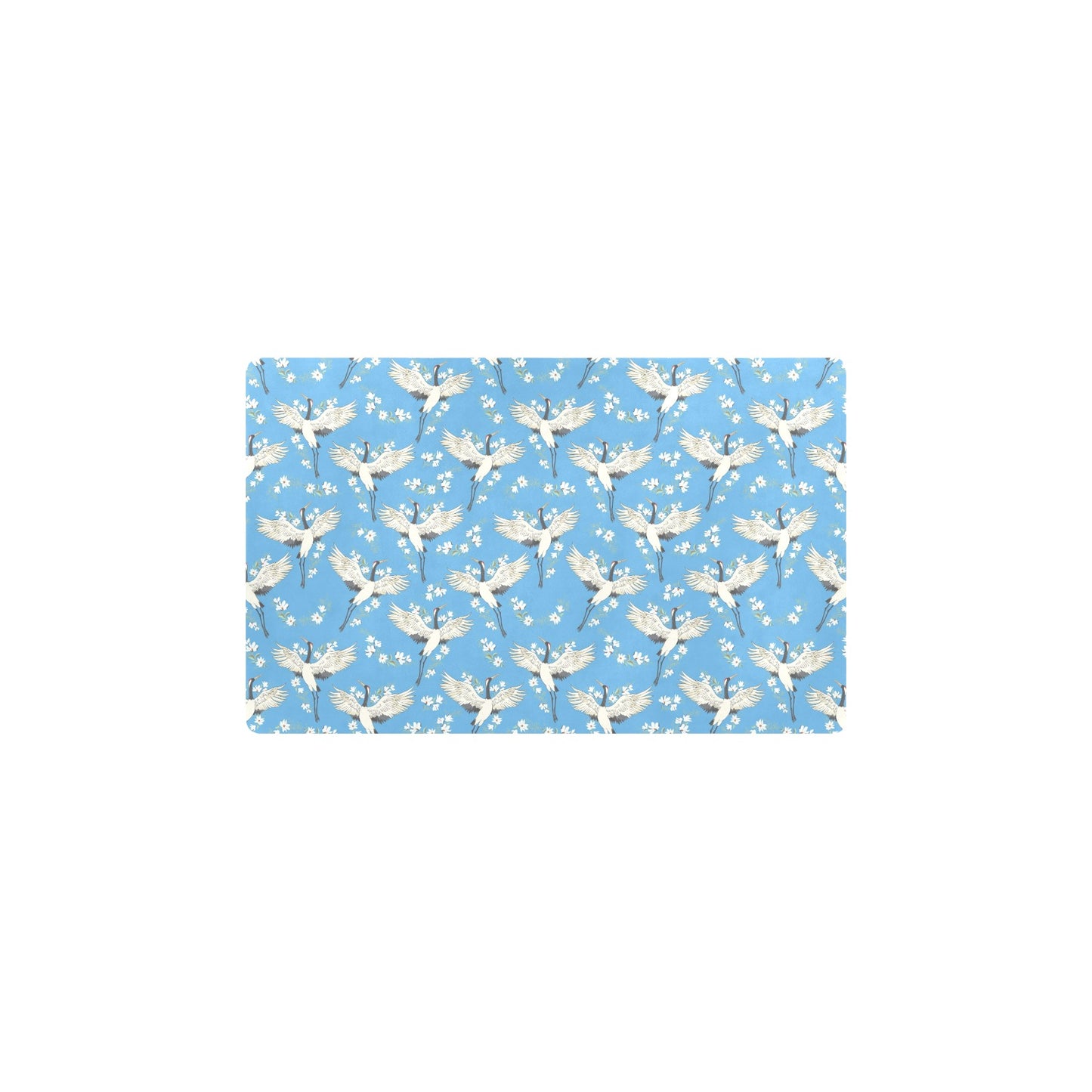 Crane Pattern Print Design 03 Kitchen Mat