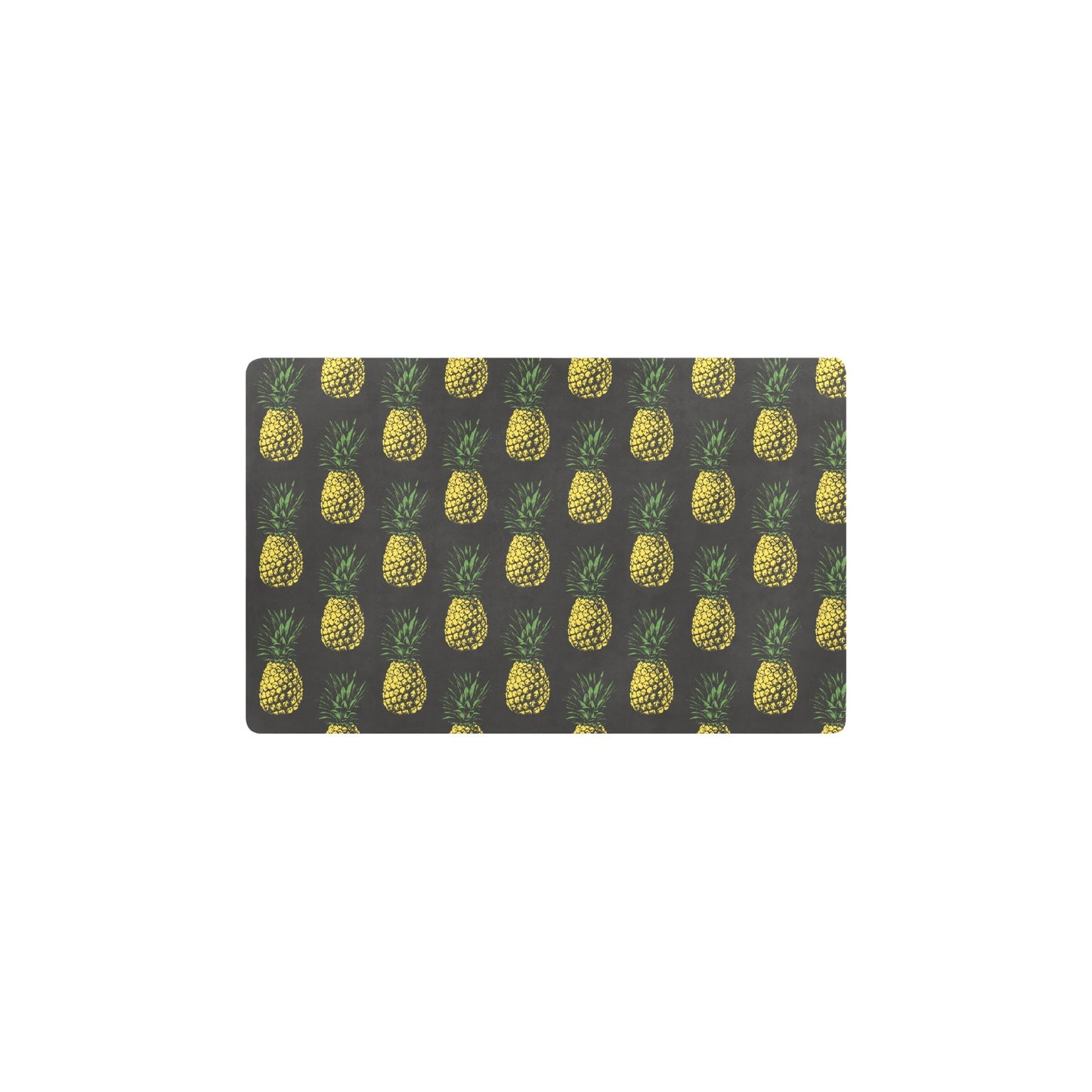 Gold Pineapple Kitchen Mat