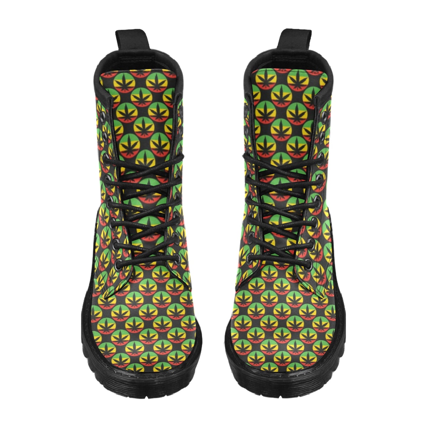 Rasta Reggae Color Design Women's Boots
