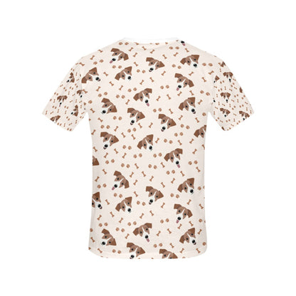 Russell Terriers Paw Print Design LKS303 Women's  T-shirt