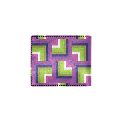 Optical illusion Pattern Print Design A05 Men's ID Card Wallet