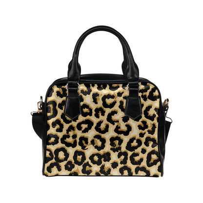 Jaguar Skin Pattern Print Design 02 Shoulder Handbag