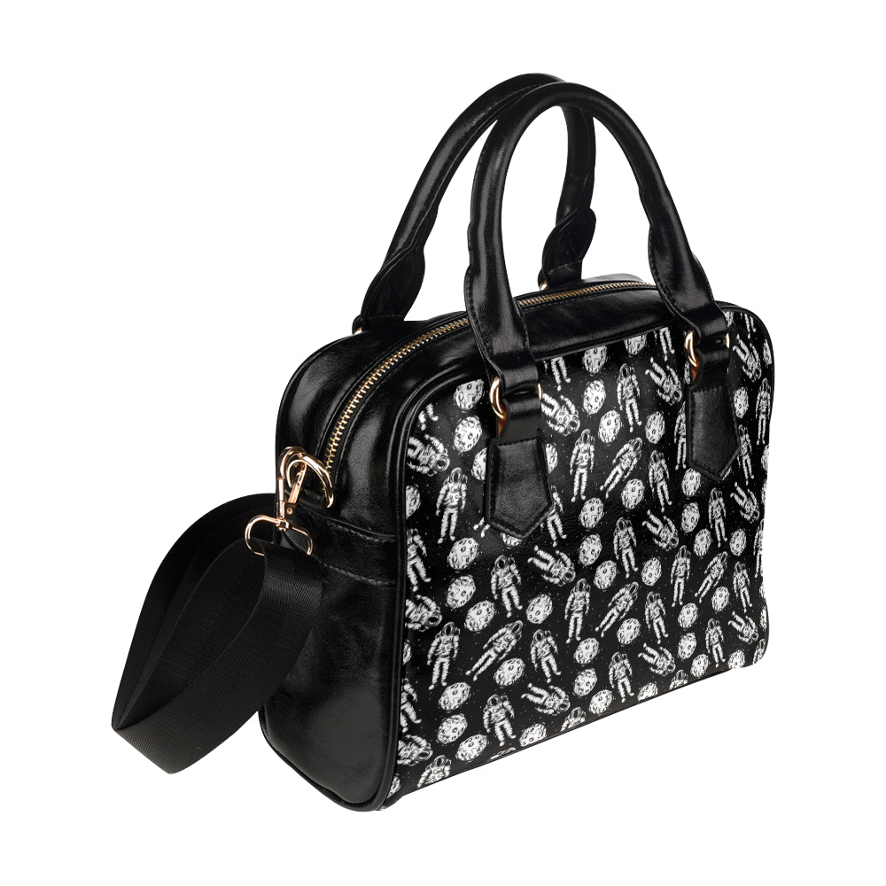 Astronaut Pattern Print Design 03 Shoulder Handbag