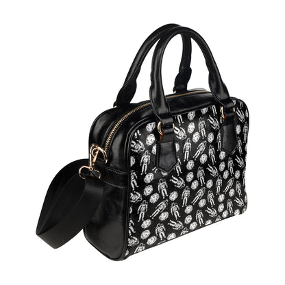 Astronaut Pattern Print Design 03 Shoulder Handbag