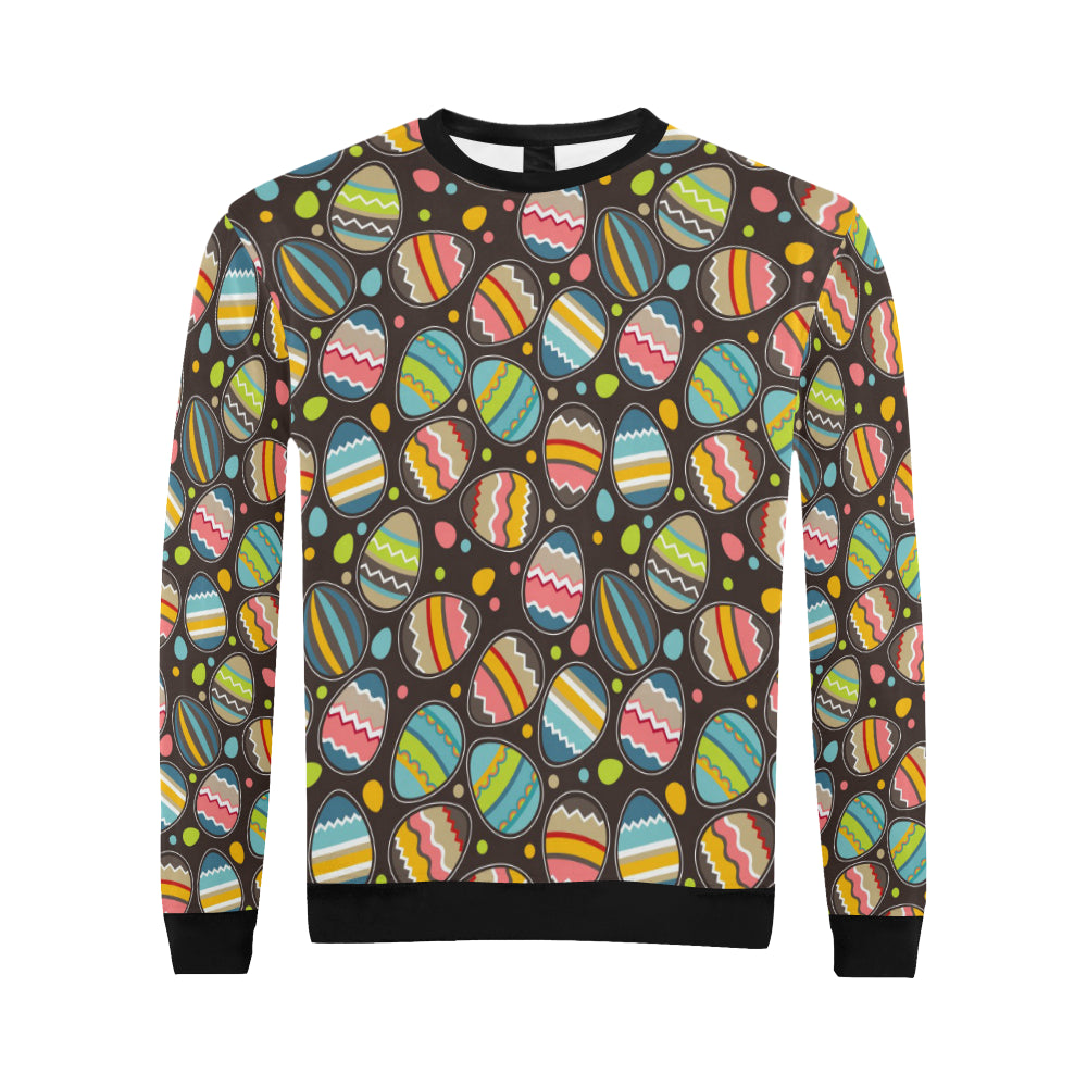 Easter Eggs Pattern Print Design RB03 Men Long Sleeve Sweatshirt