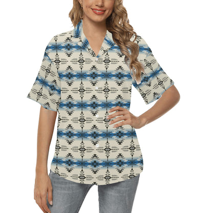 Southwest Pattern Print Design LKS304 Women's Hawaiian Shirt