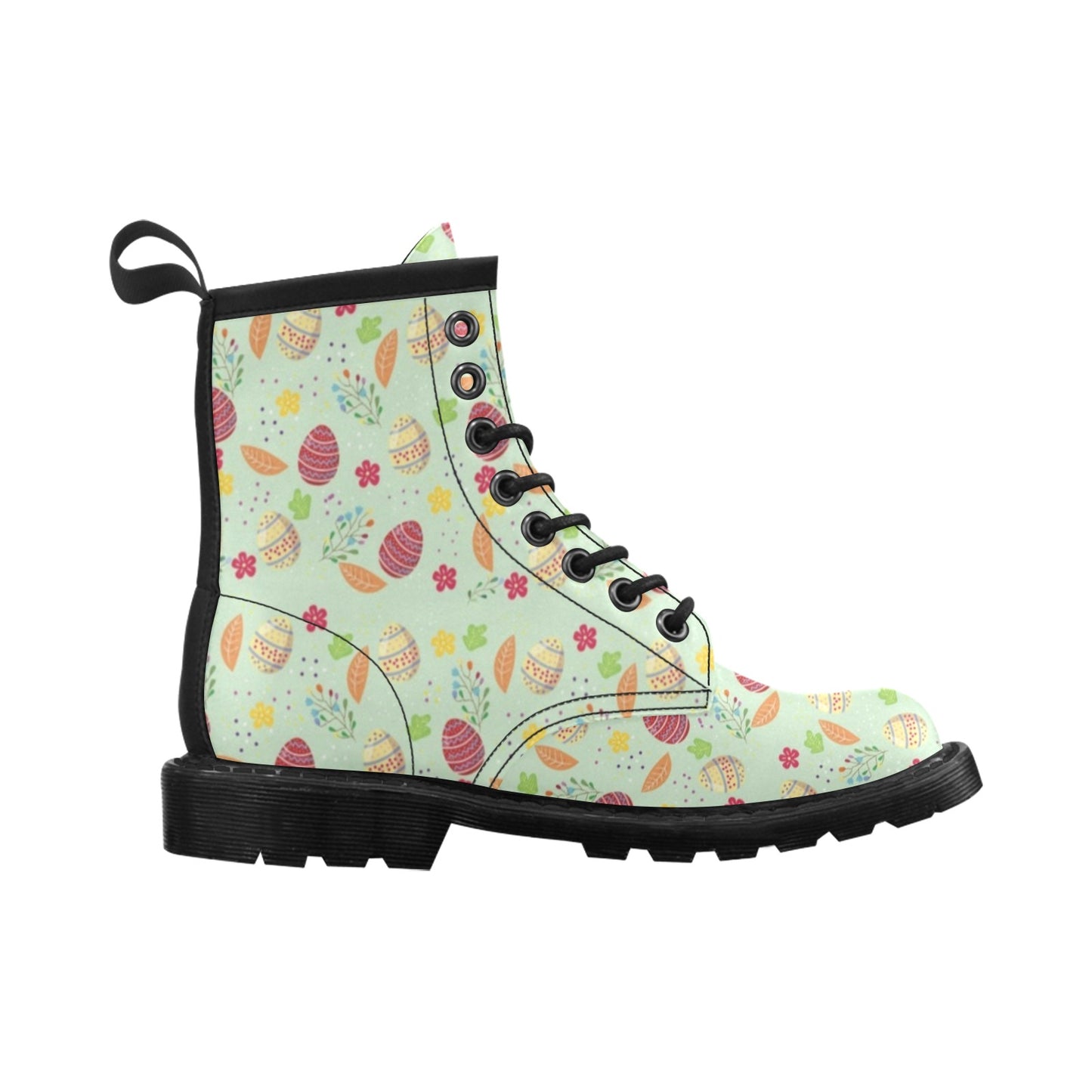 Easter Eggs Pattern Print Design RB07 Women's Boots